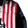dallas cowboys patriotic theme black jacket premium grade jacketwow