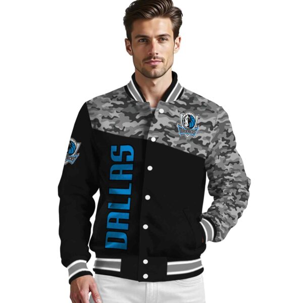 dallas mavericks camo patchwork black jacket high quality jacketwow