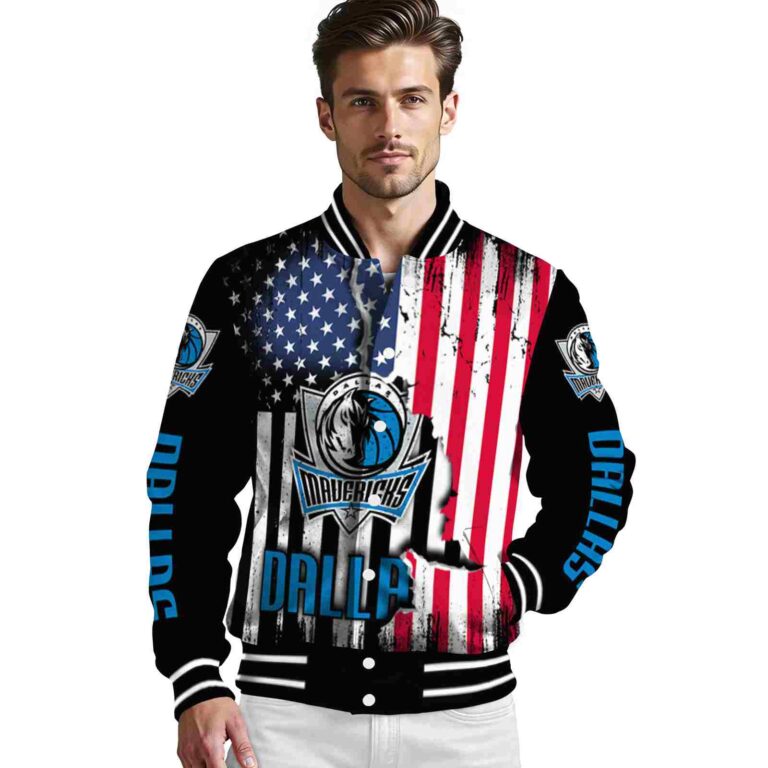 dallas mavericks patriotic theme black jacket high quality jacketwow