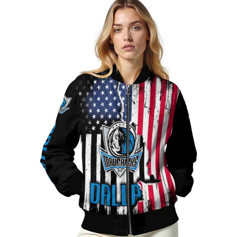 dallas mavericks patriotic theme black jacket latest model jacketwow