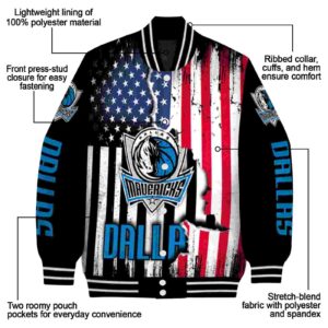 dallas mavericks patriotic theme black jacket new arrival jacketwow