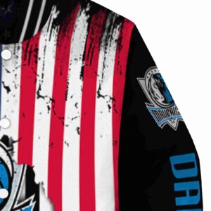 dallas mavericks patriotic theme black jacket premium grade jacketwow