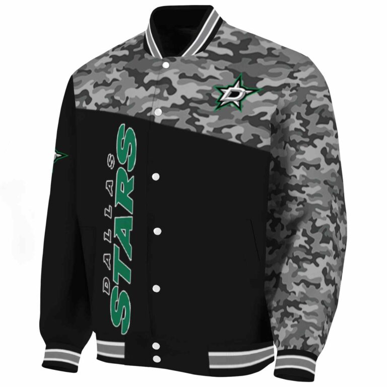 dallas stars camo patchwork black jacket best selling jacketwow