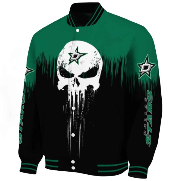 dallas stars punisher skull green black white jacket best selling jacketwow