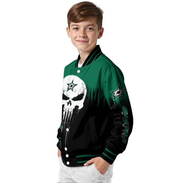 dallas stars punisher skull green black white jacket trendy jacketwow