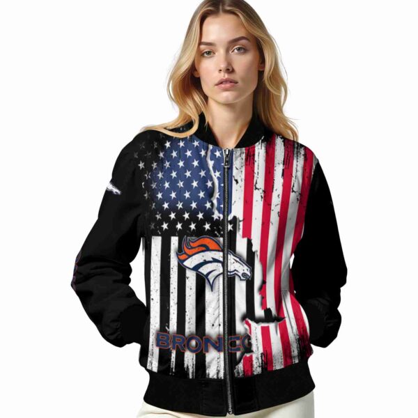 denver broncos patriotic theme black jacket latest model jacketwow