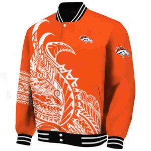 denver broncos tribal art orange white black jacket best selling jacketwow