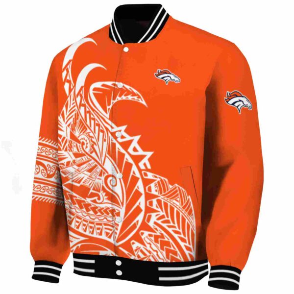denver broncos tribal art orange white black jacket best selling jacketwow