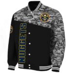 denver nuggets camo patchwork black jacket best selling jacketwow
