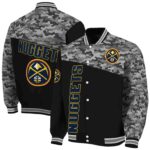 denver nuggets camo patchwork black jacket best selling jacketwow