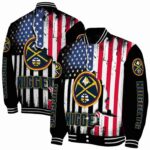denver nuggets patriotic theme black jacket best selling jacketwow