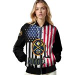 denver nuggets patriotic theme black jacket best selling jacketwow