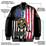 denver nuggets patriotic theme black jacket best selling jacketwow