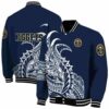 denver nuggets tribal art blue white black jacket fashion forward jacketwow