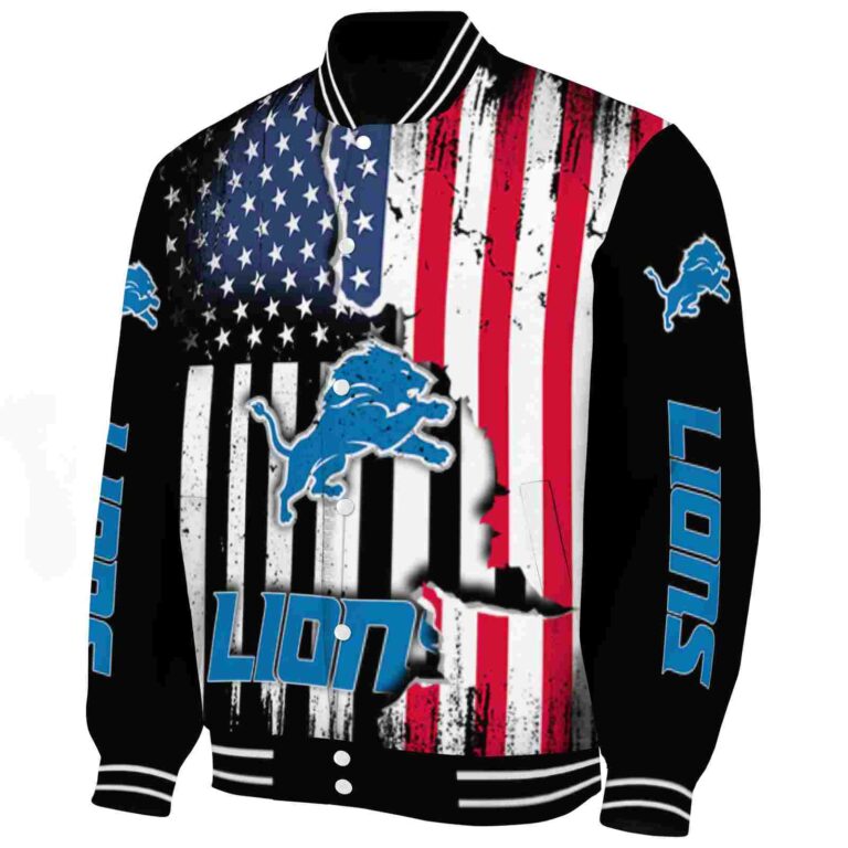 detroit lions patriotic theme black jacket best selling jacketwow