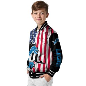 detroit lions patriotic theme black jacket trendy jacketwow