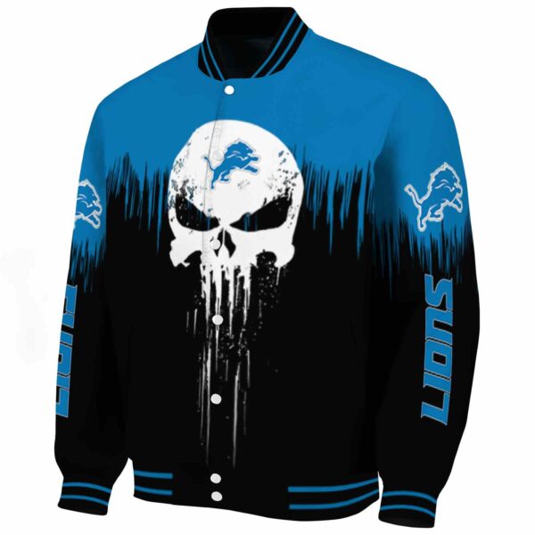 detroit lions punisher skull blue black white jacket best selling jacketwow