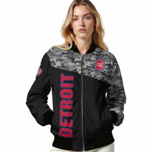 detroit pistons camo patchwork black jacket latest model jacketwow
