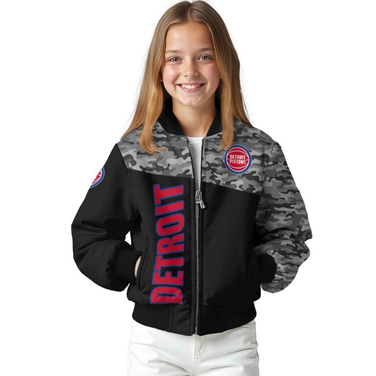 detroit pistons camo patchwork black jacket top rated jacketwow