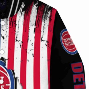 detroit pistons patriotic theme black jacket premium grade jacketwow