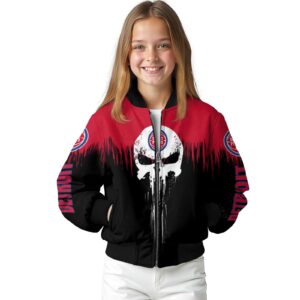 detroit pistons punisher skull red black white jacket top rated jacketwow