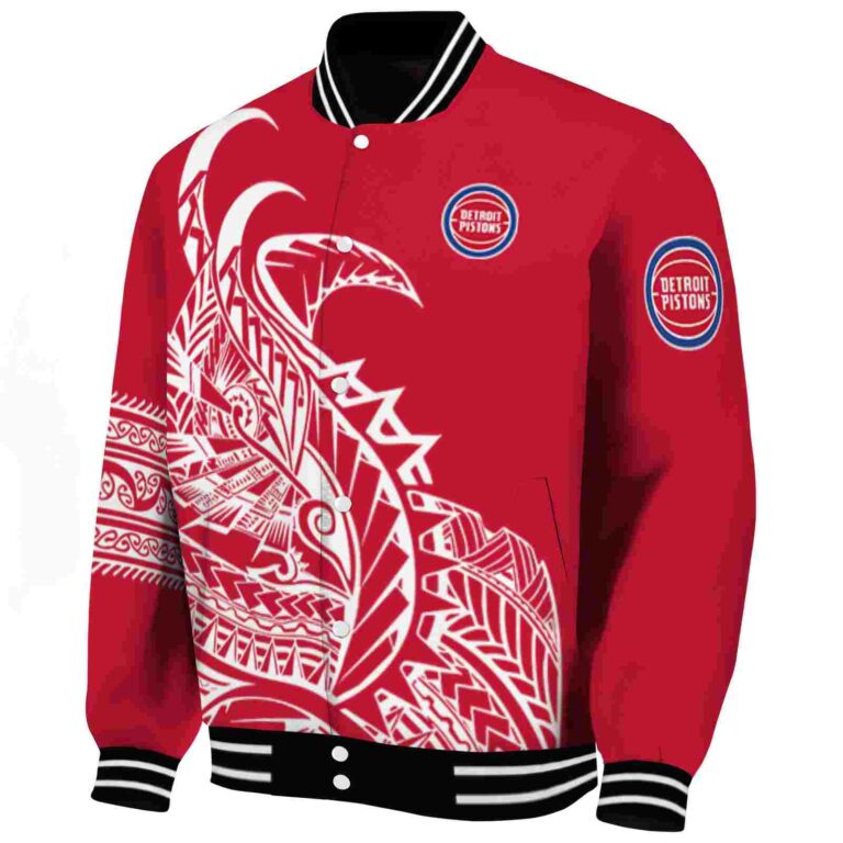 detroit pistons tribal art red white black jacket best selling jacketwow