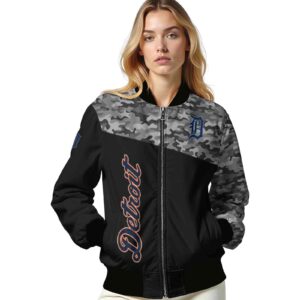 detroit tigers camo patchwork black jacket latest model jacketwow