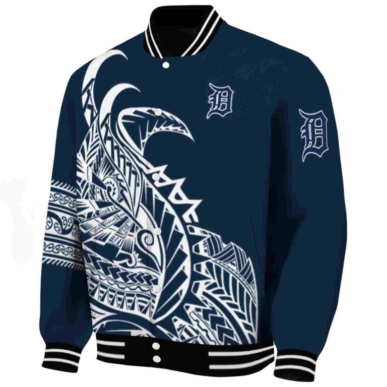 detroit tigers tribal art navy white black jacket best selling jacketwow