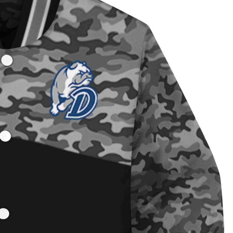 drake bulldogs camo patchwork black jacket premium grade jacketwow