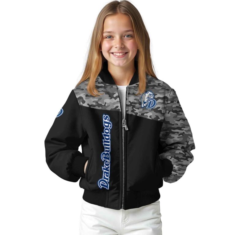 drake bulldogs camo patchwork black jacket top rated jacketwow
