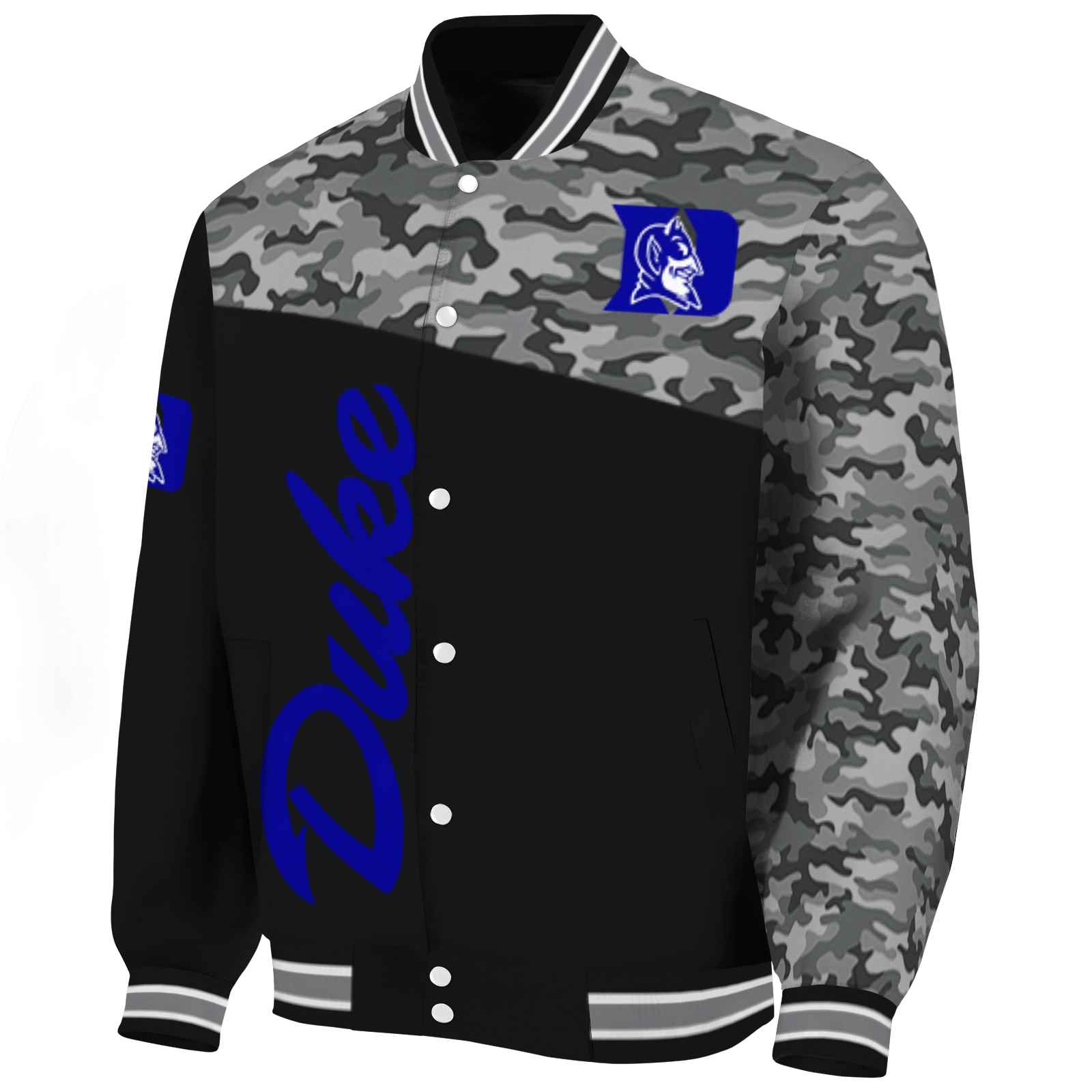 duke blue devils camo patchwork black jacket best selling jacketwow duke blue devils camo patchwork black jacket best selling jacketwow