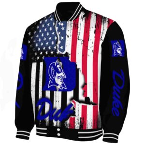 duke blue devils patriotic theme black jacket best selling jacketwow