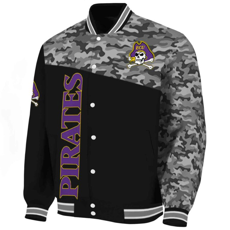 east carolina pirates camo patchwork black jacket best selling jacketwow