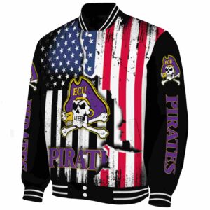 east carolina pirates patriotic theme black jacket best selling jacketwow