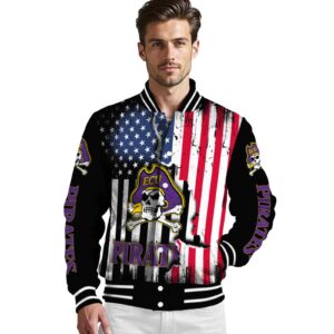 east carolina pirates patriotic theme black jacket high quality jacketwow