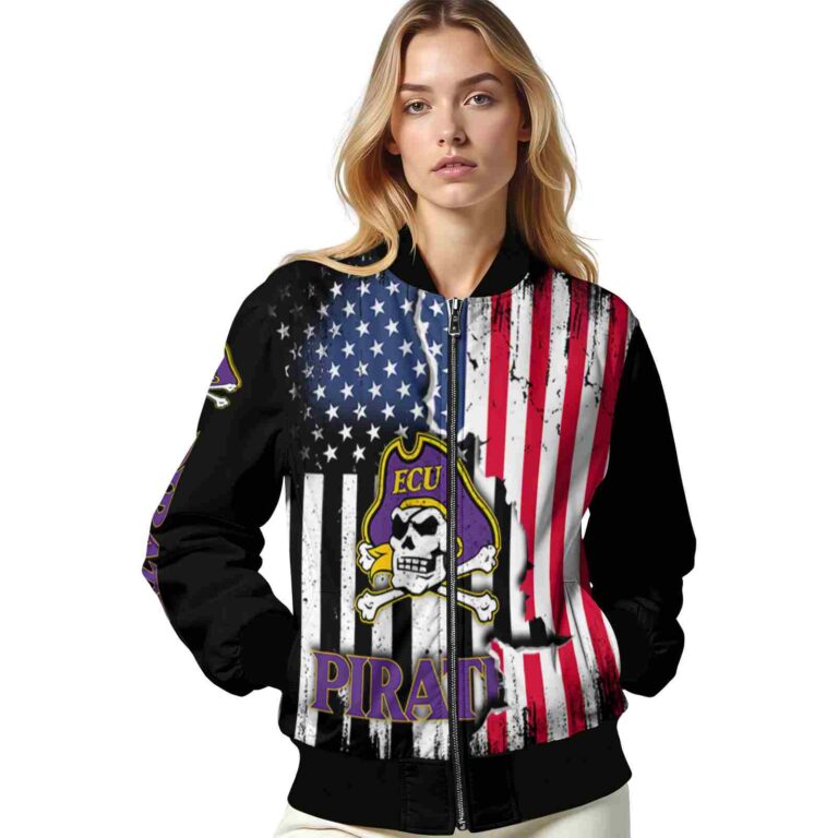 east carolina pirates patriotic theme black jacket latest model jacketwow