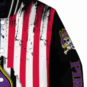 east carolina pirates patriotic theme black jacket premium grade jacketwow