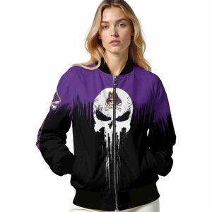east carolina pirates punisher skull purple black white jacket latest model jacketwow