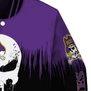 east carolina pirates punisher skull purple black white jacket premium grade jacketwow