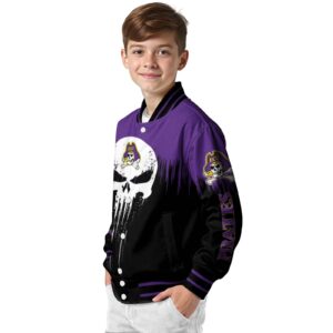 east carolina pirates punisher skull purple black white jacket trendy jacketwow