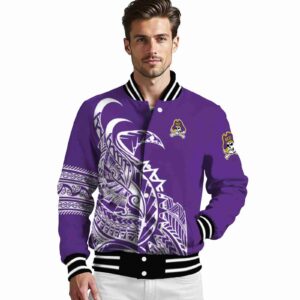 east carolina pirates tribal art purple white black jacket high quality jacketwow