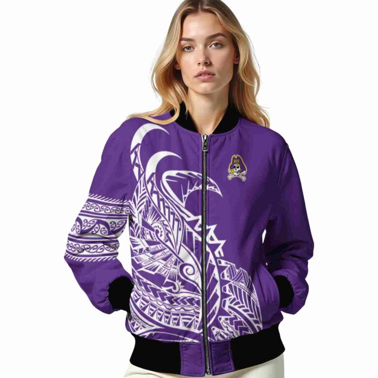 east carolina pirates tribal art purple white black jacket latest model jacketwow