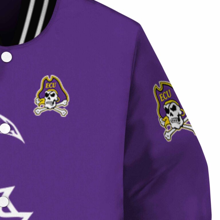 east carolina pirates tribal art purple white black jacket premium grade jacketwow