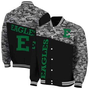 eastern michigan eagles camo patchwork black jacket fashion forward jacketwow
