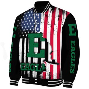 eastern michigan eagles patriotic theme black jacket best selling jacketwow