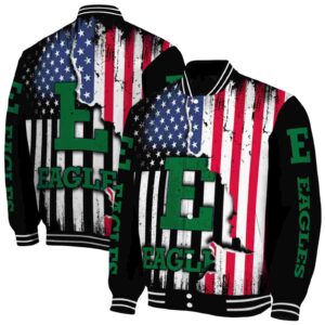eastern michigan eagles patriotic theme black jacket fashion forward jacketwow