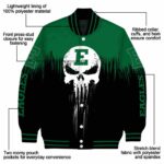 eastern michigan eagles punisher skull green black white jacket best selling jacketwow