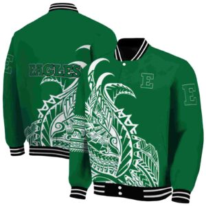 eastern michigan eagles tribal art green white black jacket fashion forward jacketwow