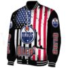 edmonton oilers patriotic theme black jacket best selling jacketwow