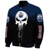 edmonton oilers punisher skull blue black white jacket best selling jacketwow